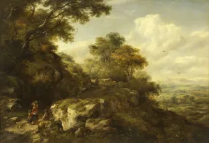 View Near Otford, Kent Print by Richard Hilder, 1846