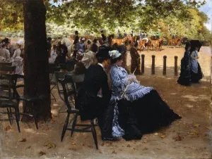 At the Racetrack, 1874 (oil on canvas) Print
