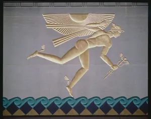 Rockefeller Center Bas-relief Print of Mercury, 1931-40