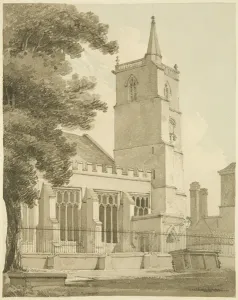 Bristol City Landmarks Prints: St Jamess Church, from the south-west (pencil & w / c on paper)