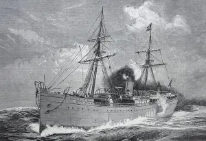 Steamship History Prints: the Garth Castle
