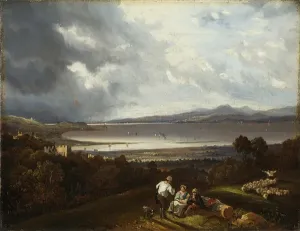 Avon River England Prints: Looking towards the Mouth of the Avon, possibly 1832 (oil on canvas)