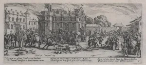 Jacques Callot Artist Prints: Devastation of a Monastery (Devastation d un monastere)