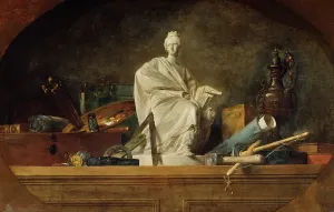 Attributes of the Arts Print, 1765 oil on canvas