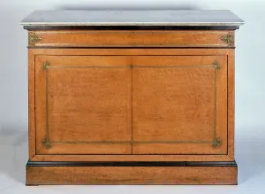 Maple Commode Print, French School, 19th century