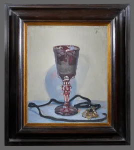 The Ruby Glass Print, 1919 Oil on Canvas Board