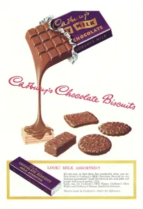 English School Artwork For Sale Prints: Advert for Cadbury's Chocolate Biscuits