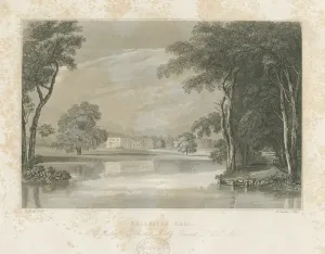 Rolleston Hall: South East View Print, circa 1840