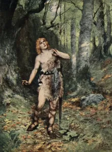 Then in Silence a Bird Sang to Him Print, 1905
