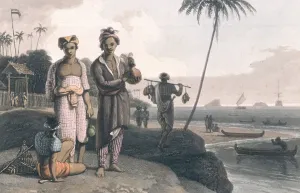 William Daniell Artist Prints: The Malays of Java, engraved by the artists, pub. by Longman, Hurst, Rees and Orme