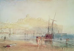 Prints of XCF8710 Scarborough, 1825 (watercolour) by Turner, Joseph Mallord William (1775-1851); 18x22 cm; Private Collection; English, out of copyright England Prints: Scarborough Watercolour Print 1825