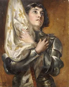 Joan of Arc Print - Oil on Canvas by Hillingford