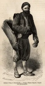 Water Carrier in Roustchouk, Romania Print 1867
