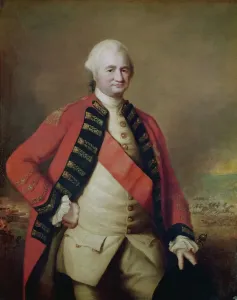 Print of Robert Clive, 1st Baron Clive in oil on canvas