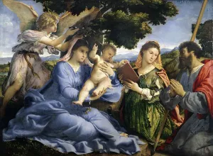 Fine Art Print: Madonna and Child by Lorenzo Lotto, 1528