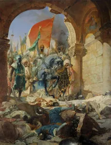 Constantine's Entry into Constantinople Print (1876)