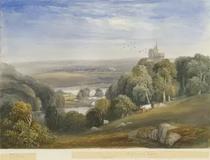 Greenway Bank - Lake Watercolour Print c1830-1840