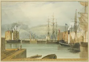 Cumberland Basin Print, 1826 by Thomas Leeson Rowbotham