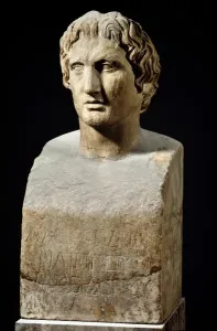 Unknown Artist Prints: Mid 4th Century BC Roman Print of Azara Hermes Bust