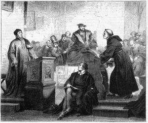 Martin Luther Prints: Johann Eck and Martin Luther Print, 1519