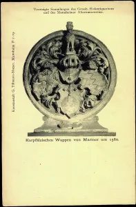 Prints of ARV947980 Mannheim, Electoral Palatinate coat of arms from 1560, marble; Private Collection; © Arkivi UG All Rights Reserved Mannheim Prints: Mannheim Coat of Arms Marble Print