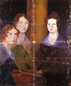Author Prints: Fine Art Print of the Bronte Sisters and Brother, 1834