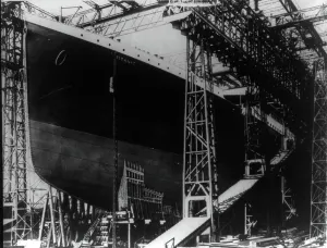 British Shipbuilding History Prints: Construction of Titanic, 1911