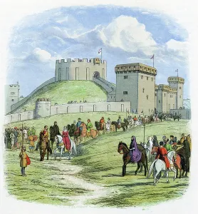 UK Historical Figures Prints: Empress Matilda (1102-1167) daughter and heiress of William I of England allowed by the King