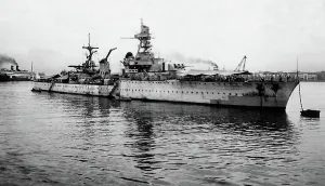 Vietnam War Prints: French Battleship Lamotte Piquet Print
