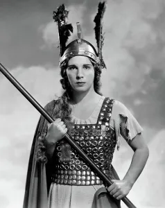 Prints of BRQ3925225 Hertha Glaz - portrait of the Austrian American contralto as Flosshilde in Richard Wagners Gotterdammerung - The Twilight of the Gods, Metropolitan Opera House, New York Opera Prints: Hertha Glaz as Flosshilde in Richard Wagner's Gotterdammerung Print