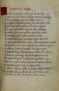 Alphabet Letters Prints: Text with a decorated initial E