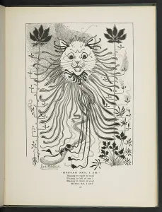 Louis Wain Art Prints: I'm modern art I am, from p.45, Louis Wain Annual, 1903 (litho)