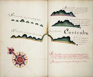 South America Map Prints: Corientes, 1685 (bound sheet)
