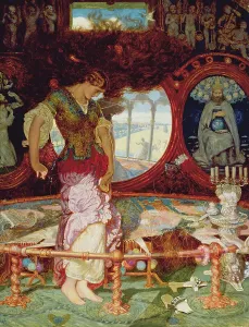 Lady Of Shalott Prints: The Lady of Shalott Print, 1886-1905 (oil on panel)