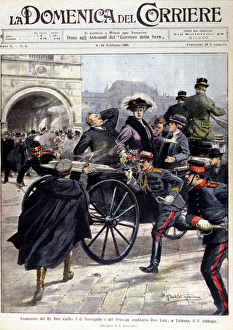 The attack in Lisbon: The King of Portugal (Carlos I) (Charles I The attack in Lisbon: The King of Portugal (Carlos I) (Charles I