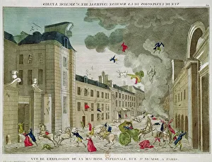The Attempted Assassination of Napoleon Bonaparte (1769-1821) on the Rue Saint-Nicaise, Paris The Attempted Assassination of Napoleon Bonaparte (1769-1821) on the Rue Saint-Nicaise, Paris