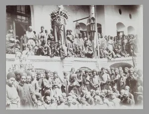 Middle Eastern Royalty Prints: Audience for a Religious Performance, late 19th-early 20th century (silver gelatin print)