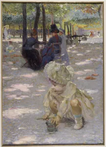 An August afternoon at the Luxembourg, 1886 (oil on canvas) An August afternoon at the Luxembourg, 1886 (oil on canvas)