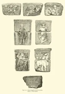 Autres fragments trouves au meme endroit, a Notre-Dame (engraving) Autres fragments trouves au meme endroit, a Notre-Dame (engraving)