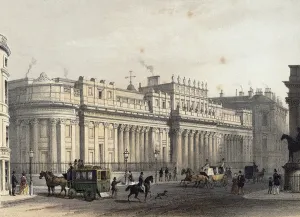 The Bank of England, engraved by Louis-Jules Arnout (1814-68), pub. 1854 by E The Bank of England, engraved by Louis-Jules Arnout (1814-68), pub. 1854 by E