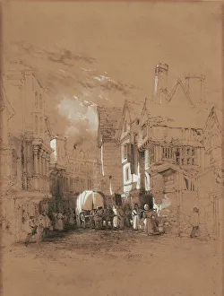 Bank Street, Maidstone, 1818-63 (Pencil, Chalk) Bank Street, Maidstone, 1818-63 (Pencil, Chalk)