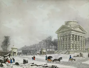 The Barriere des Champs-Elysees, 1808 (aquatint) The Barriere des Champs-Elysees, 1808 (aquatint)