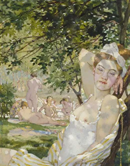 Bathers in the Sun, 1930 (watercolour and bodycolour on paper) Bathers in the Sun, 1930 (watercolour and bodycolour on paper)