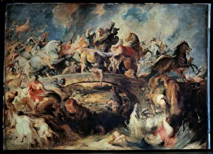 The Battle of the Amazons Painting by Peter Paul Rubens (1577-1640) (ec.flam.) 1615 Sun. 1, 21x1, 65 m Munich The Battle of the Amazons Painting by Peter Paul Rubens (1577-1640) (ec.flam.) 1615 Sun. 1, 21x1, 65 m Munich