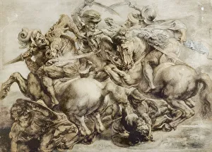 Battle of Anghiari, after Leonardo da Vinci (pen & ink with wash on paper) Battle of Anghiari, after Leonardo da Vinci (pen & ink with wash on paper)