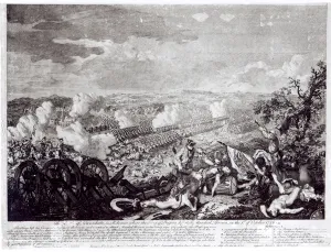 Battle of Lobositz, 1st October 1756 (engraving) (b/w photo) Battle of Lobositz, 1st October 1756 (engraving) (b/w photo)