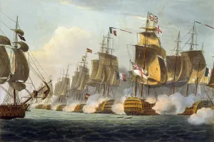 Battle of Trafalgar, October 21st 1805, from The Naval Achievements of Great Battle of Trafalgar, October 21st 1805, from The Naval Achievements of Great