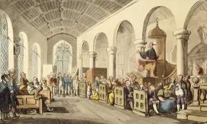 English Beach Scenes Prints: Dr. Syntax Preaching