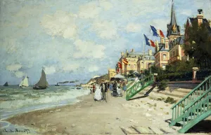 The Beach at Trouville; La Plage a Trouville, 1870 (oil on canvas) The Beach at Trouville; La Plage a Trouville, 1870 (oil on canvas)