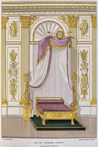 Bed of Napoleon I Bonaparte (1769-1821) First Consul at the Palais Royal Bed of Napoleon I Bonaparte (1769-1821) First Consul at the Palais Royal